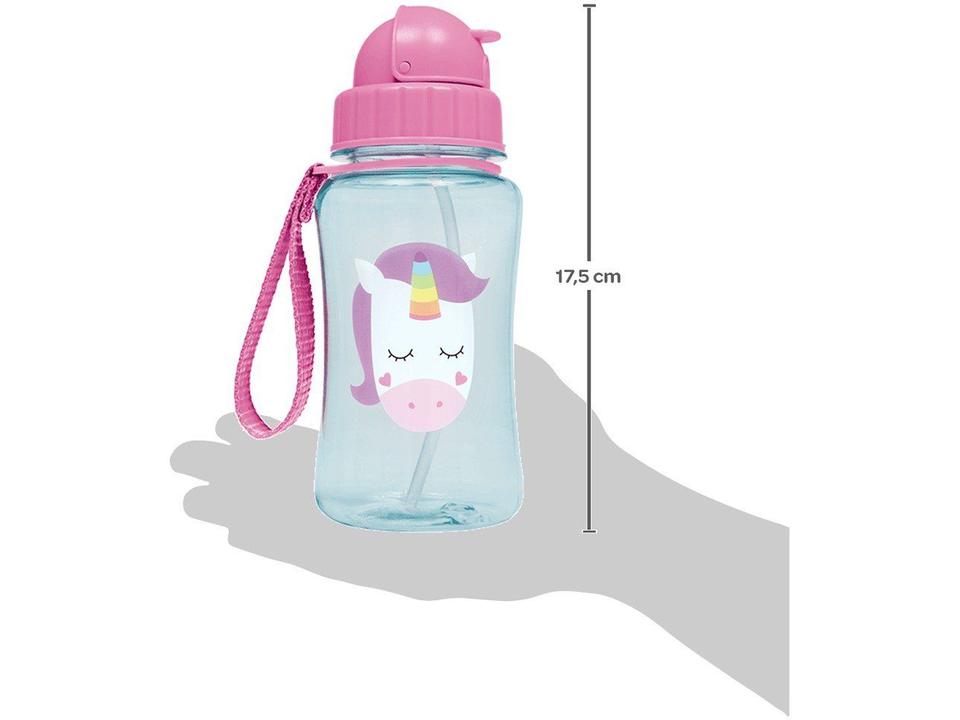 Garrafa Infantil com Canudo 350ml Buba Animal Fun Unicórnio - 7