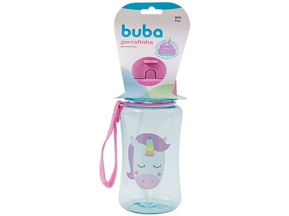 Garrafa Infantil com Canudo 350ml Buba Animal Fun Unicórnio - 6