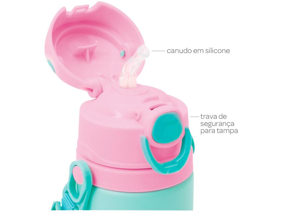 Garrafa Infantil com Canudo 450ml Buba Animal Fun - 5