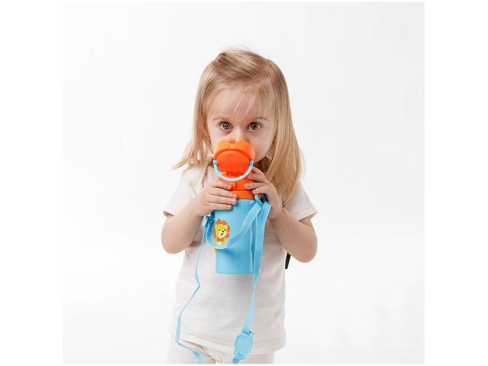 Garrafa Infantil com Canudo 450ml Buba Animal Fun - 1