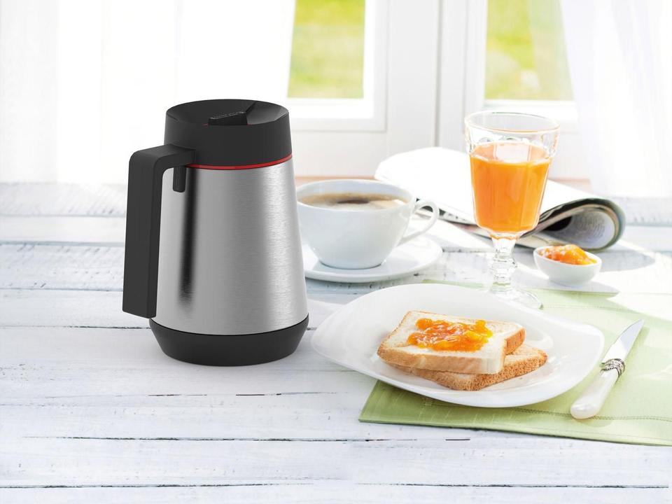 Garrafa Termica 300ml Tramontina Exata Em Aço Inox Com Ampola De Vidro - 1