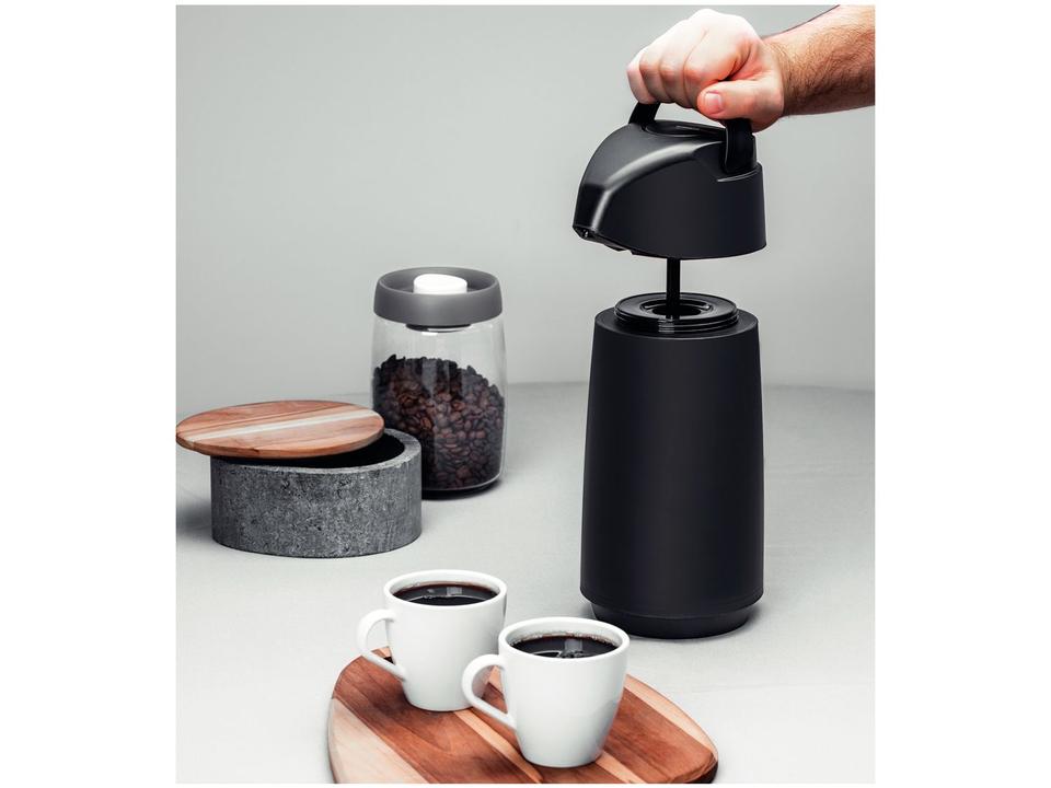 Garrafa Térmica de Plástico 1L Tramontina Exata Preta - 2