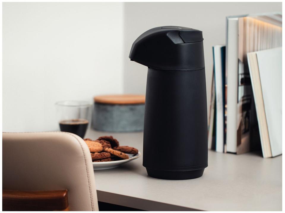 Garrafa Térmica de Plástico 1L Tramontina Exata Preta - 1