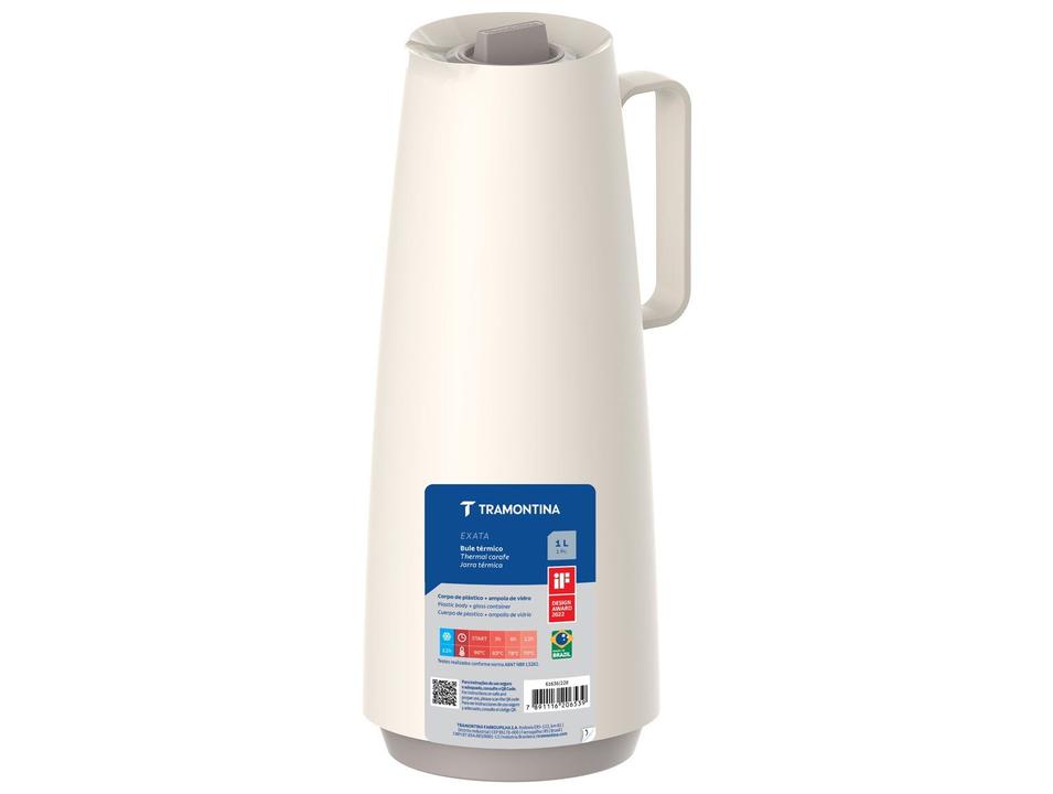 Garrafa Térmica de Plástico 1L Tramontina Exata Vanilla - 5