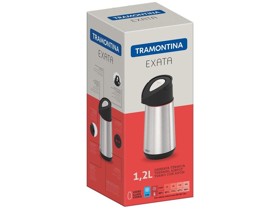 Garrafa Térmica Inox Tramontina 1,2L Exata - 8