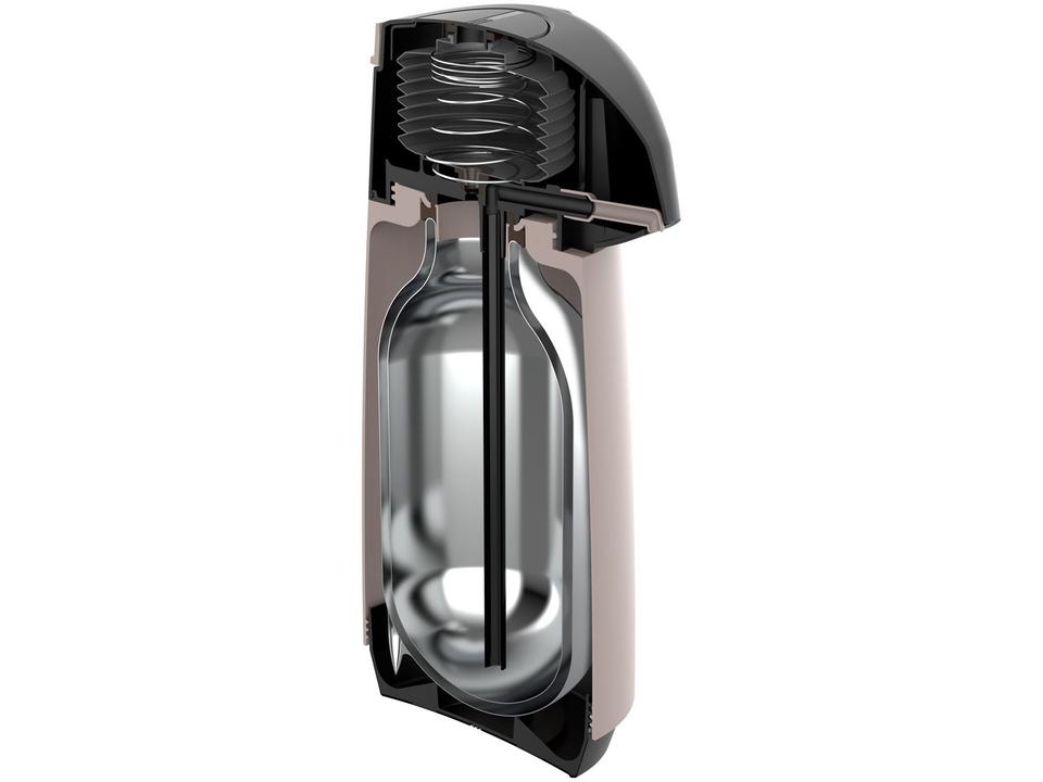 Garrafa Térmica Tramontina 1L Exata Bege e Preta - 5