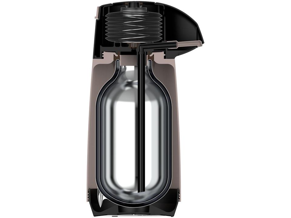 Garrafa Térmica Tramontina 1L Exata Bege e Preta - 4