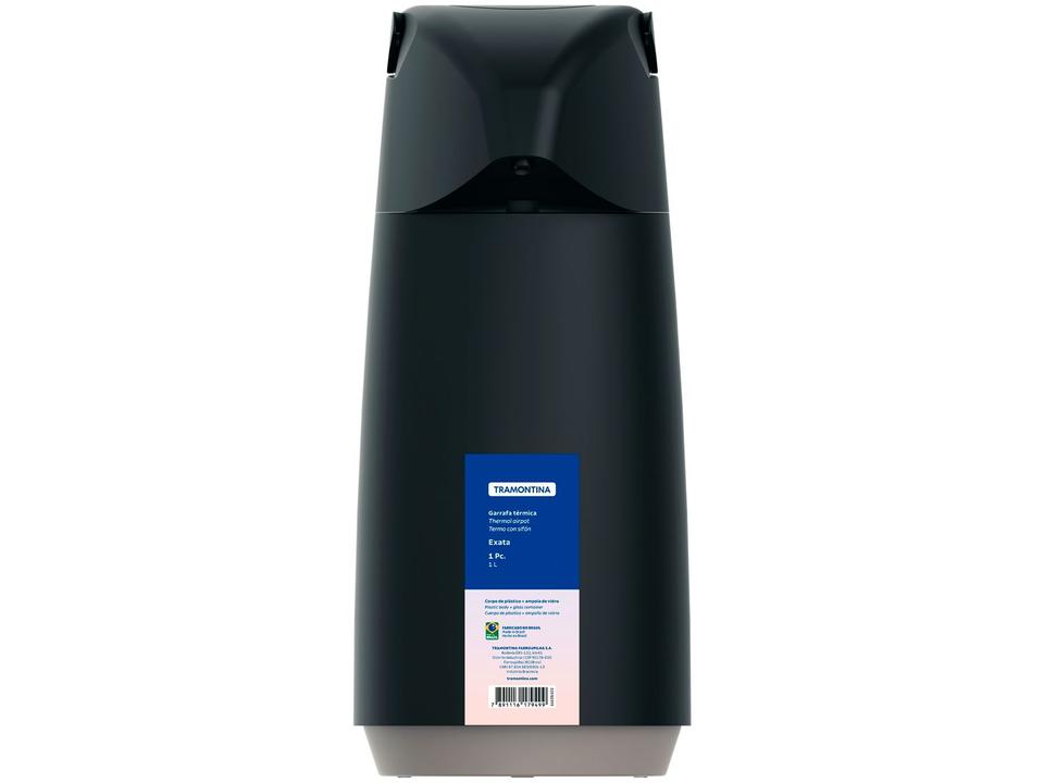 Garrafa Térmica Tramontina 1L Exata Preta - 6