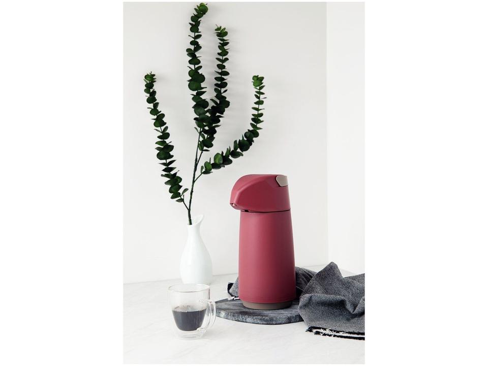 Garrafa Térmica Tramontina 1L Exata Vermelha - 1