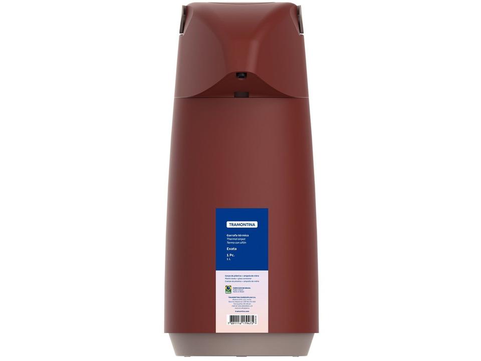 Garrafa Térmica Tramontina 1L Exata Vermelha - 4
