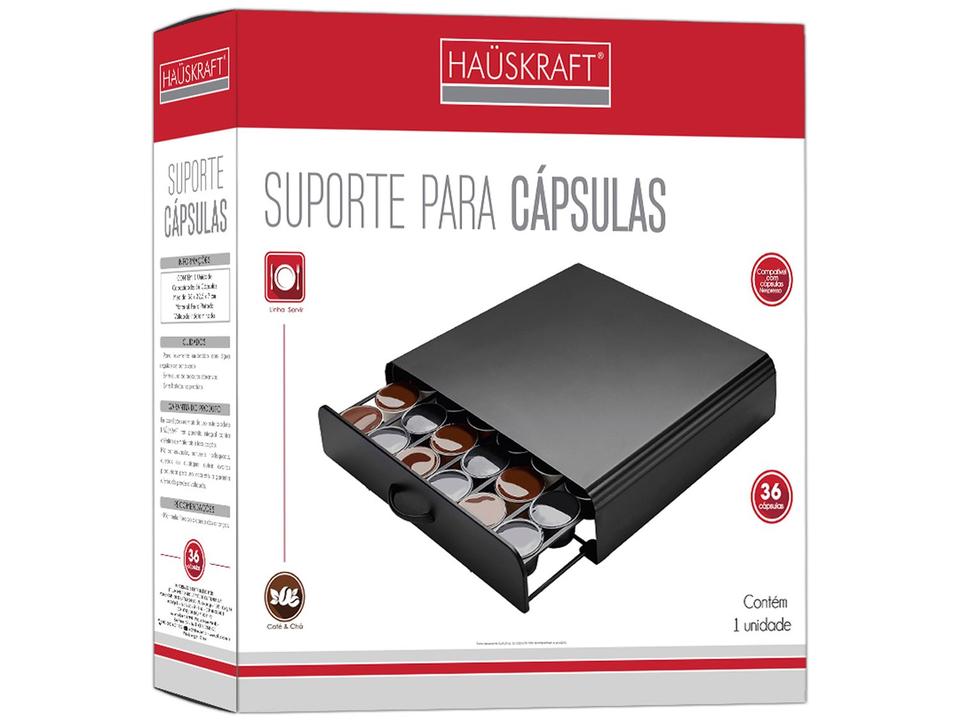 Gaveta Porta-Cápsulas Nespresso de Bambu Haüskraft SCAP-005 36 Cápsulas - 2