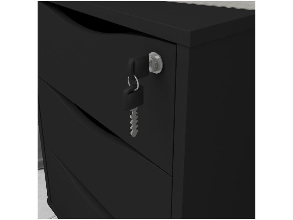 Gaveteiro com Rodízios 3 Gavetas Artany - 3