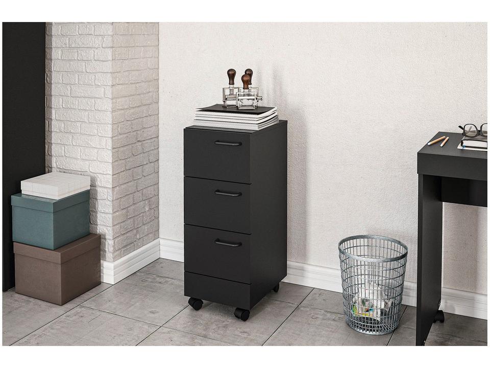 Gaveteiro Escritório 3 Gavetas Politorno - 1