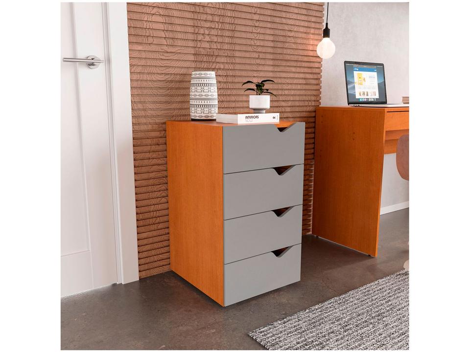 Gaveteiro para Escritório 4 Gavetas Politorno Móveis Porto - 2