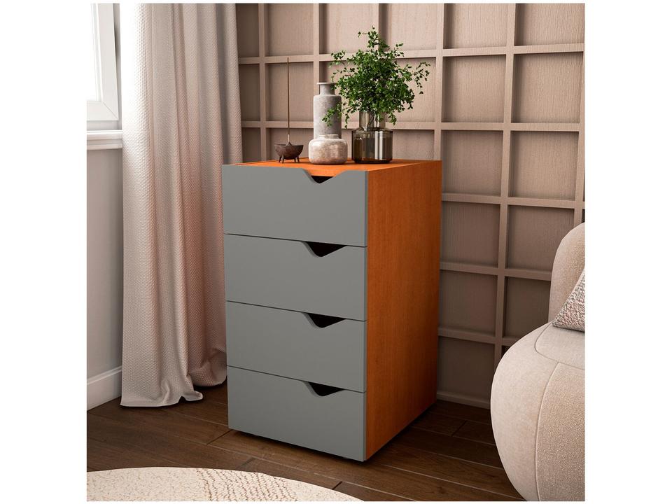 Gaveteiro para Escritório 4 Gavetas Politorno Móveis Porto - 1