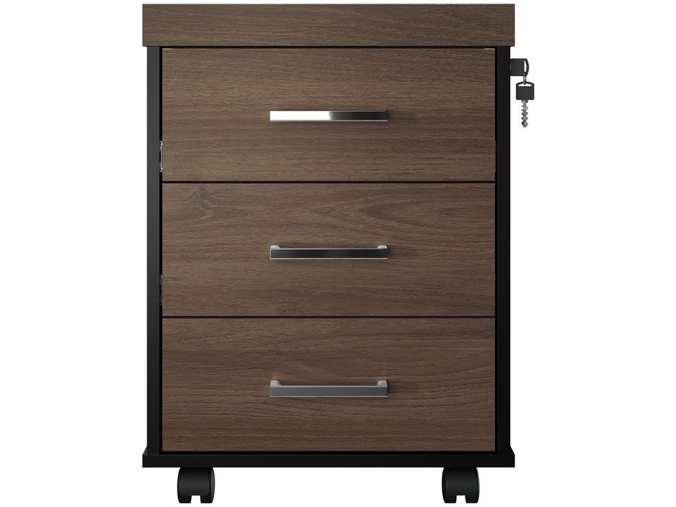 Gaveteiro para Escritório com Rodízios 3 Gavetas - 2