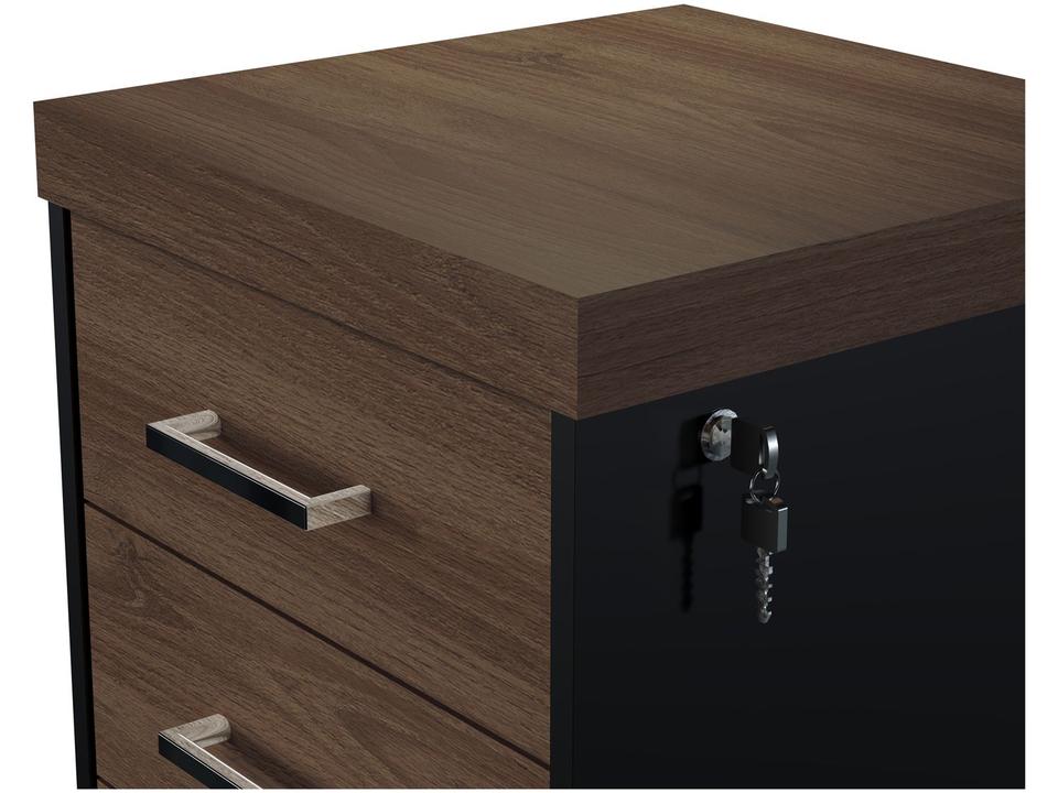 Gaveteiro para Escritório com Rodízios 3 Gavetas - 5