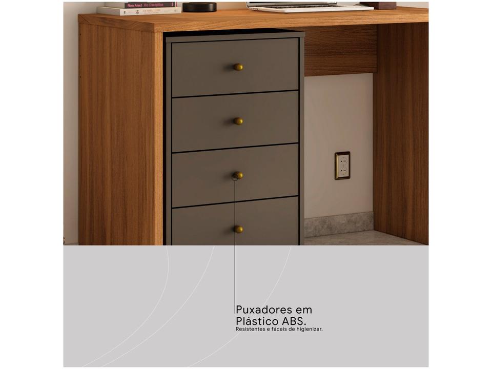 Gaveteiro para Escritório com Rodízios 4 Gavetas - 7