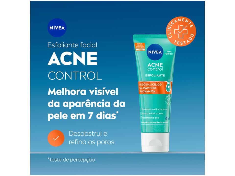Gel Esfoliante Facial Nivea Acne Control 75ml - 1