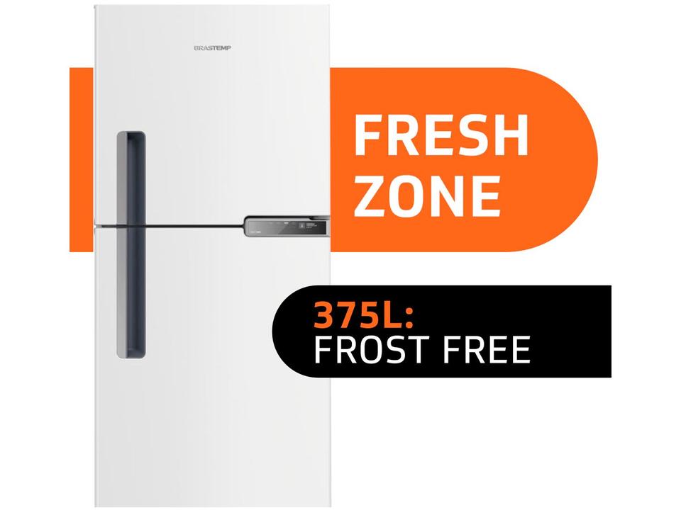 Geladeira Brastemp Frost Free Duplex 375L Branca com - com Compartimento Extrafrio Fresh Zone BRM44HB - Branco - 110 V - 11