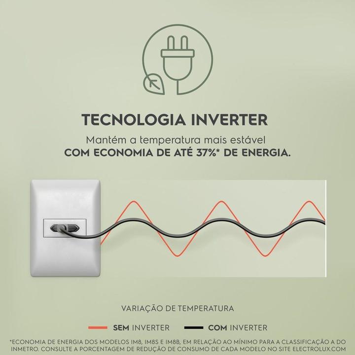 Geladeira Electrolux Frost Free Inverter 590L AutoSense 3 Portas Cor Inox Look IM8S - 9