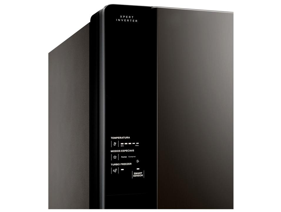 Geladeira/Refrigerador Brastemp Frost Free Duplex Black Inox 512L BRM62AE Bivolt - 7