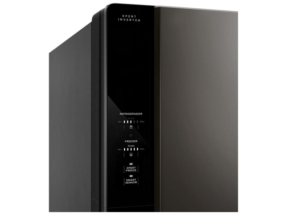 Geladeira/Refrigerador Brastemp Frost Free Inverse Black Inox 500L BRE66AE Bivolt - 8