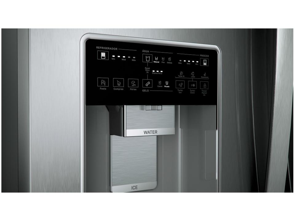 Geladeira/Refrigerador Brastemp Frost Free Inverse Inox 515L com Dispenser de Água e Gelo BRH85 - 8
