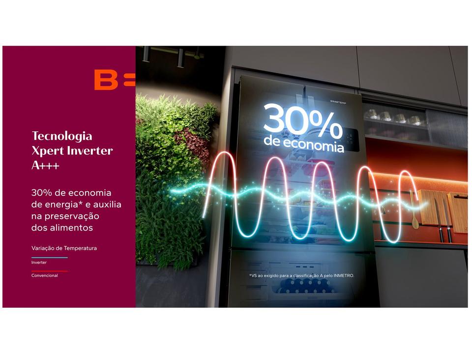 Geladeira/Refrigerador Brastemp Frost Free Side by Side Black Inox 554L BRO85AE - 2