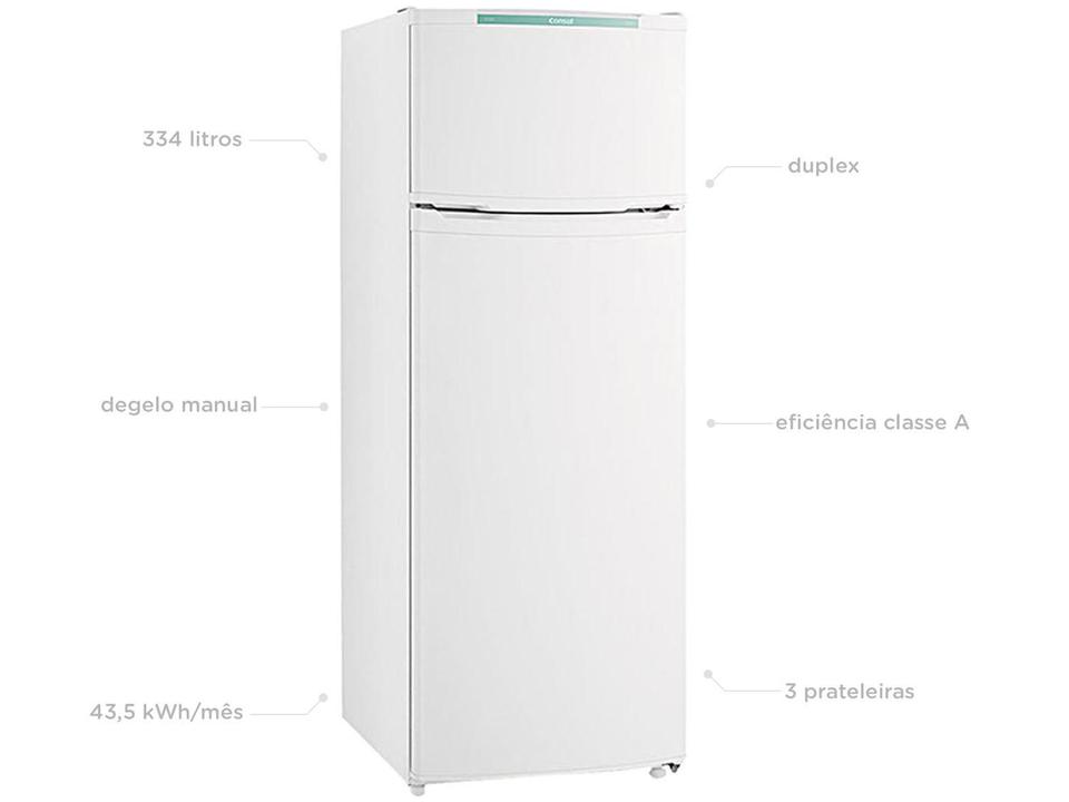 Geladeira/Refrigerador Consul Cycle Defrost Duplex - Branca 334L CRD37 EBANA - 110 V - 2