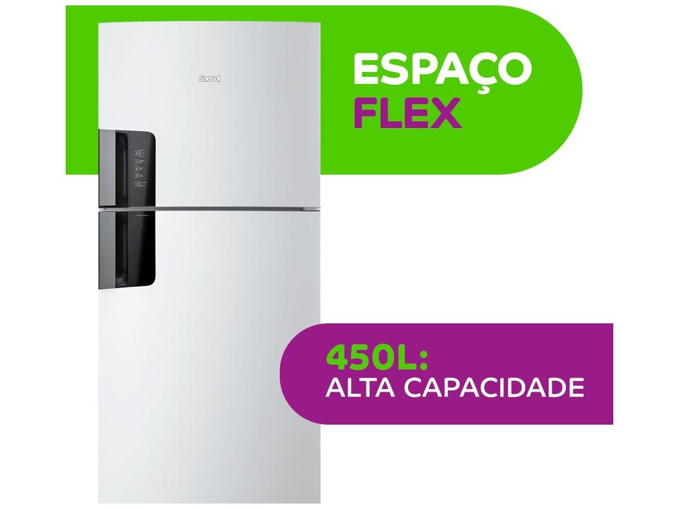 Geladeira/Refrigerador Consul Frost Free Duplex - Branca 450L com Painel Eletrônico Externo CRM56HB - 110 V - 16