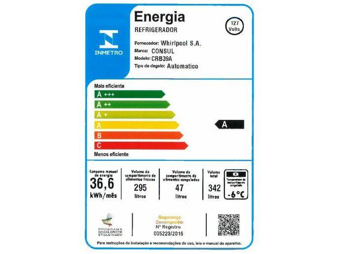 Geladeira/Refrigerador Consul Frost Free Evox - 16