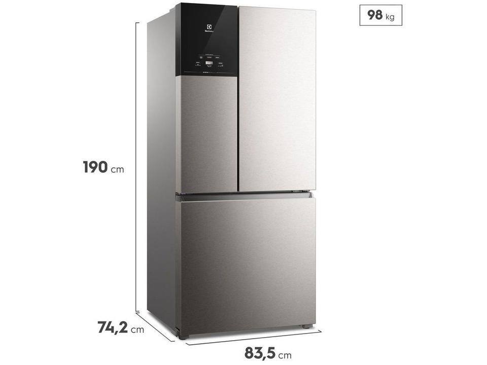 Geladeira/Refrigerador Electrolux Frost Free 3 Portas AutoSense Inox Look 590L Multidoor Efficient IM8S - 2