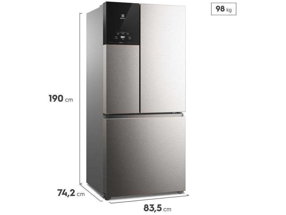 Geladeira/Refrigerador Electrolux Frost Free 3 Portas AutoSense Inox Look 590L Multidoor Efficient IM8S - 1