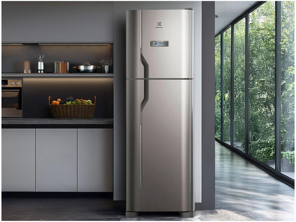 Geladeira/Refrigerador Electrolux Frost Free 400L Turbo Congelamento Duplex Cor Inox DFX44 - 2