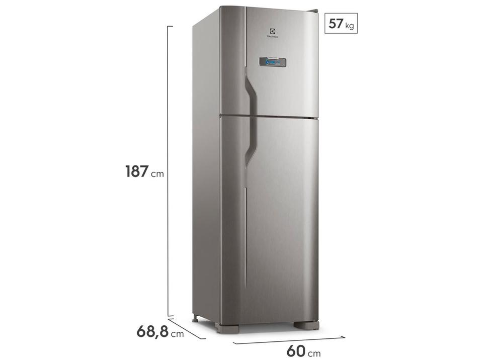 Geladeira/Refrigerador Electrolux Frost Free 400L Turbo Congelamento Duplex Cor Inox DFX44 - 10