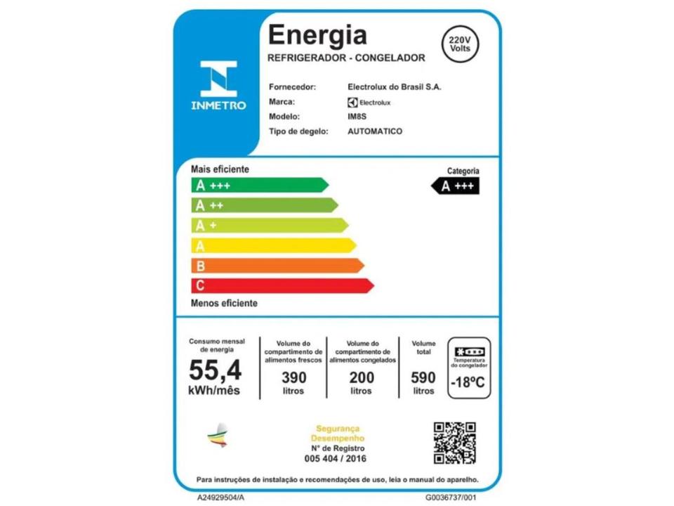 Geladeira/Refrigerador Electrolux Frost Free AutoSense 3 Portas Inox Look 590L Multidoor Efficient - 10