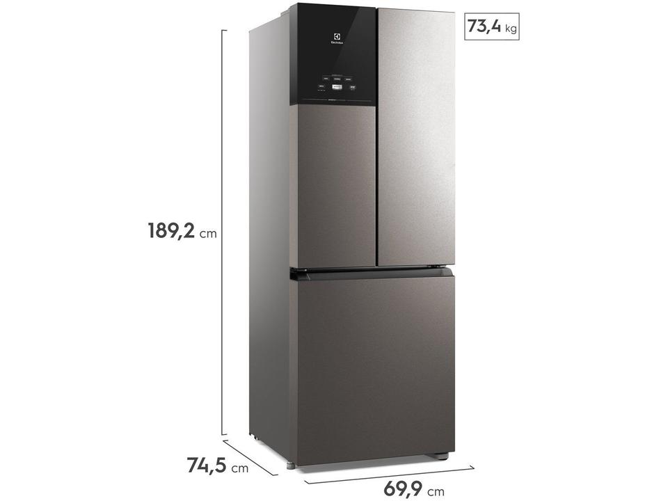 Geladeira/Refrigerador Electrolux Frost Free French Door Inox Look 480L Efficiente IM7S - 9