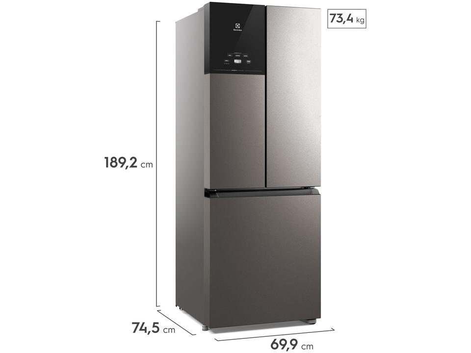 Geladeira/Refrigerador Electrolux Frost Free French Door Inox Look 480L Efficiente IM7S - 9