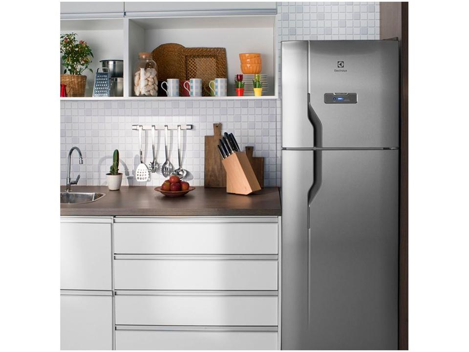 Geladeira/Refrigerador Electrolux Frost Free Inox Duplex Prata 371L DFX41 - 10