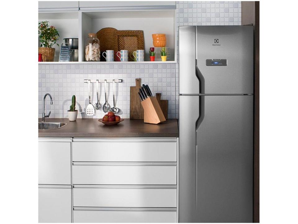 Geladeira/Refrigerador Electrolux Frost Free Inox Duplex Prata 371L DFX41 - 10