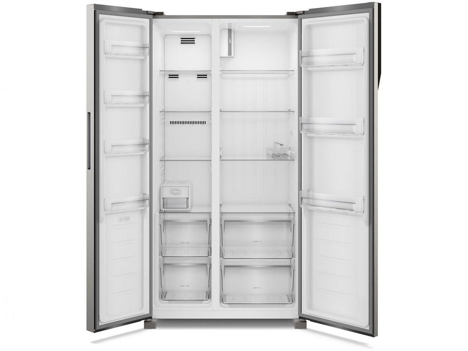 Geladeira/Refrigerador Electrolux Frost Free - Side by Side Cinza 435L Efficient IS4S - 110 V - 7