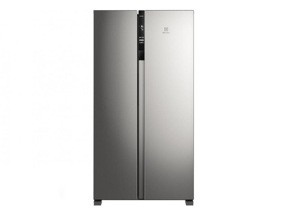 Geladeira/Refrigerador Electrolux Frost Free - Side by Side Cinza 435L Efficient IS4S - 110 V