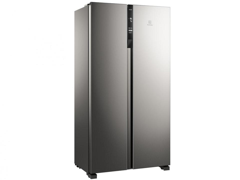 Geladeira/Refrigerador Electrolux Frost Free - Side by Side Cinza 435L Efficient IS4S - 110 V - 5