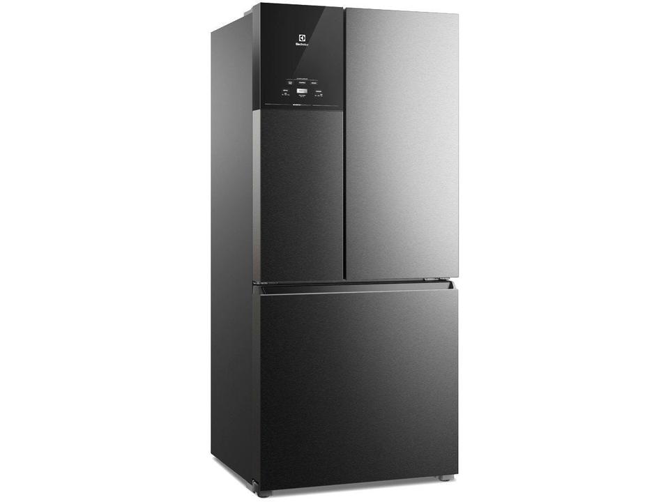 Geladeira/Refrigerador Electrolux Multidoor Efficient com AutoSense e Inverter 590L Black Inox Look IM8B - 8