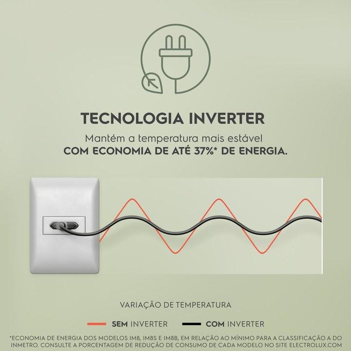 Geladeira/Refrigerador Electrolux Multidoor Efficient com AutoSense e Inverter 590L Black Inox Look IM8B - 11