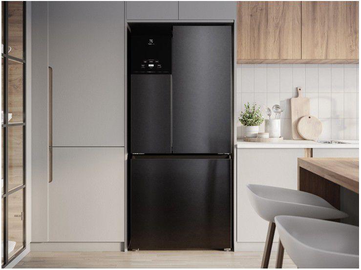 Geladeira/Refrigerador Electrolux Multidoor Efficient com AutoSense e Inverter 590L Black Inox Look IM8B - 2
