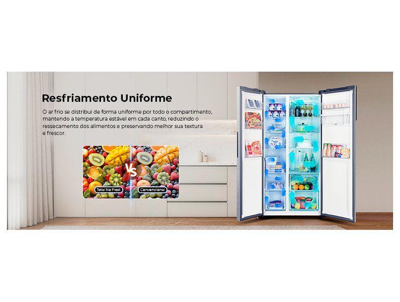 Geladeira/Refrigerador Haier Frost Free Inox Side by Side 523L HSS541 - 3