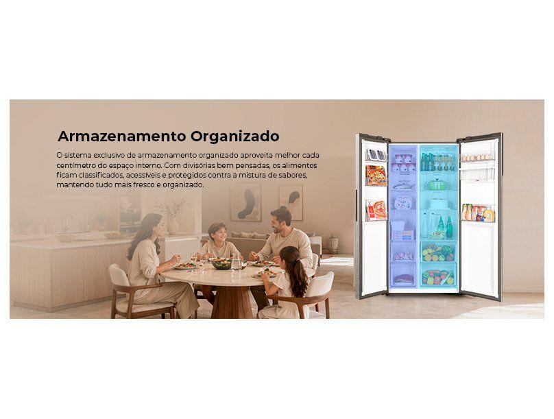 Geladeira/Refrigerador Haier Frost Free Inox Side by Side 523L HSS541 - 2