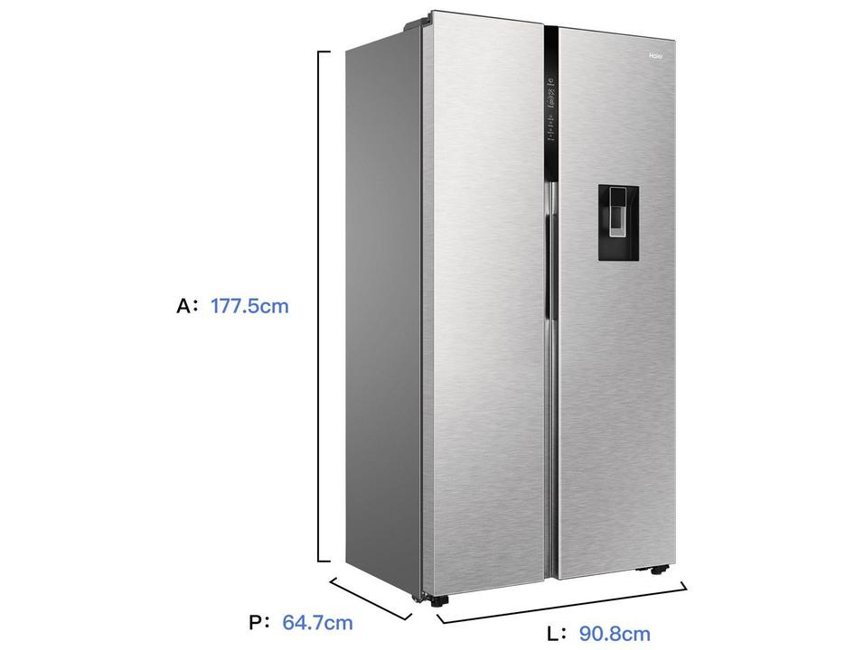 Geladeira/Refrigerador Haier Frost Free Inox Side by Side 523L HSS541 - 12